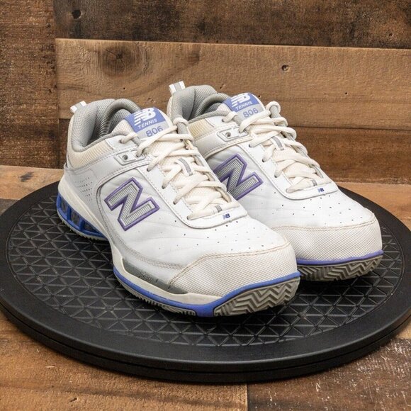 NEW BALANCE 806 WOMENS ATHLETIC SHOES WHITE LEATHER RUNNING WALKING SIZE 11D - Picture 3 of 9